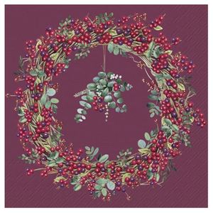 Hovedbilde Berry Wreath Dark Red- lunsj
