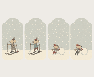 Hovedbilde Gavelapper 12 stk - Maileg mus