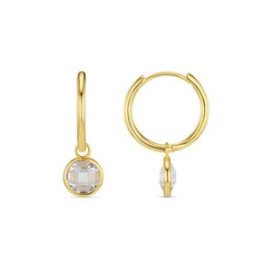 Hovedbilde Orelia &oslash;redobber Crystal Drop Mid-Size Hoop - ...