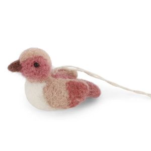 Hovedbilde Mini Spurv – st&oslash;vet r&oslash;d & hvit 5,5cm