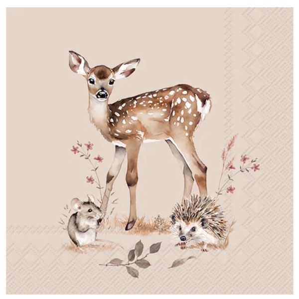 Forest Tales Linen - kaffe