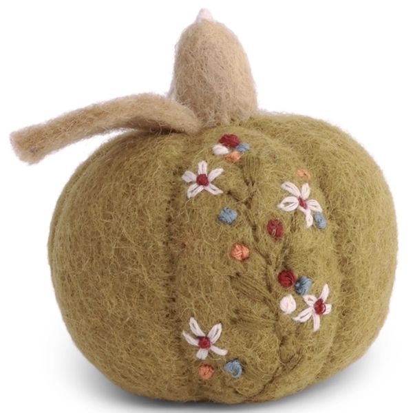 Gresskar i ull - broderier rust 6cm 
