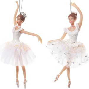 Hovedbilde Ballerina 1stk med hvit tutu 16cm