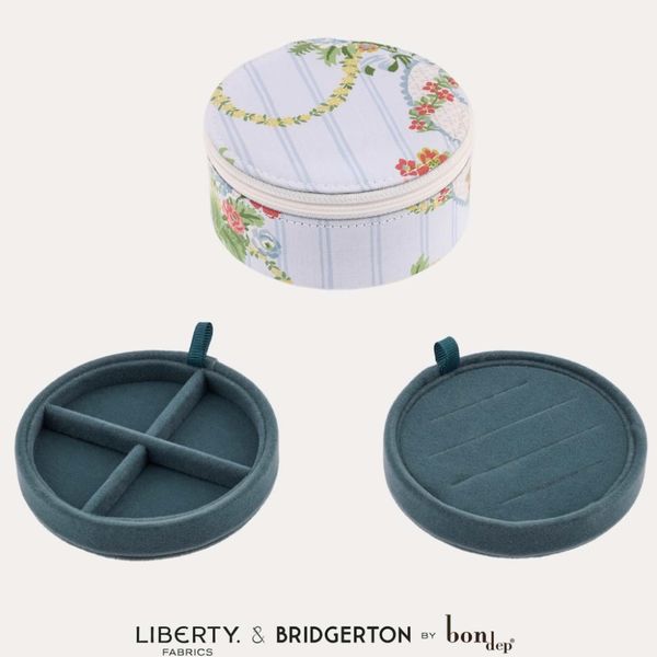 Rundt smykkeskrin - Ribbon Casade - Liberty X Bridgerton