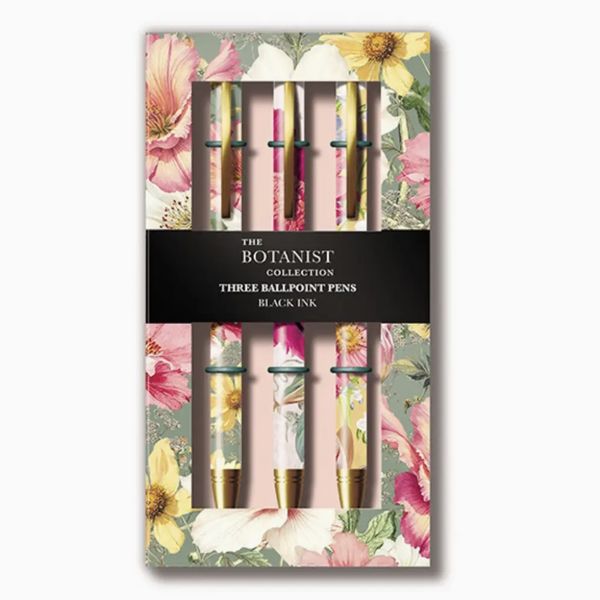 Kulepenner i gaveeske – Botanist Collection 3 stk