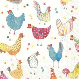 Hovedbilde Servietter Jolly Hens - lunsj