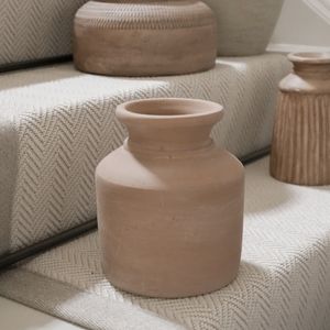 Hovedbilde Mala h&aring;nddreid terrakottavase - 16 *19 cm