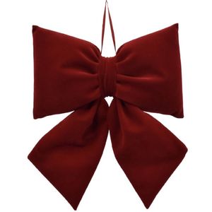 Hovedbilde Sl&oslash;yfe r&oslash;d velour 28cm