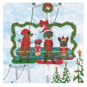 Hovedbilde Servietter Alpine Pets - kaffe