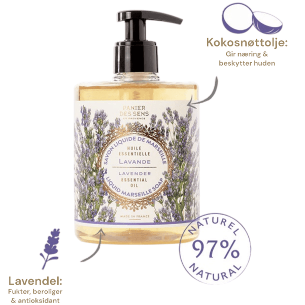 Essentials Flytende S&aring;pe Lavendel 500ml
