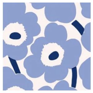 Hovedbilde Marimekko Unikko Light Blue Navy - lunsj