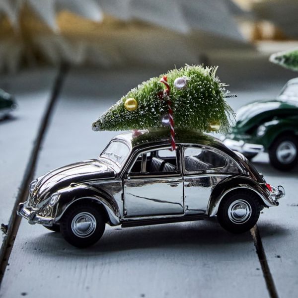 Julebil sølv 12,5cm