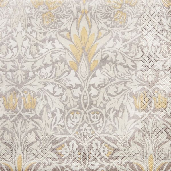 Snakeshead Platinum - kaffe - William Morris