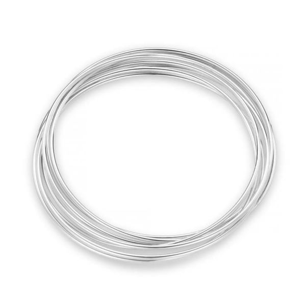 Orelia armb&aring;nd Interlocking Bangles - s&oslash;lv