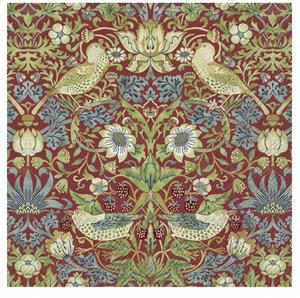 Hovedbilde Strawberry Thief Red (Lunch)  William Morris 